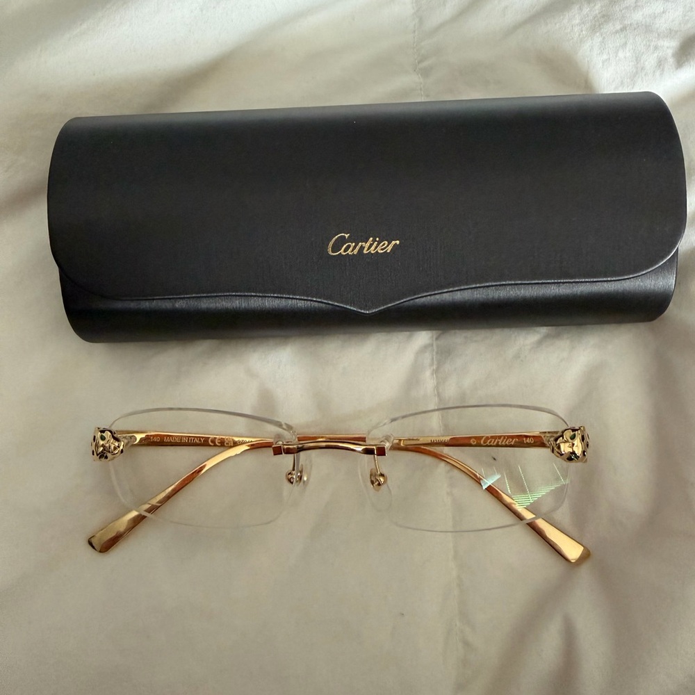 Cartier Panthère Eyeglasses CT0494O Gold